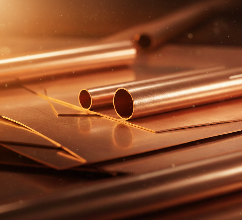 Copper Metal Background Placeholder